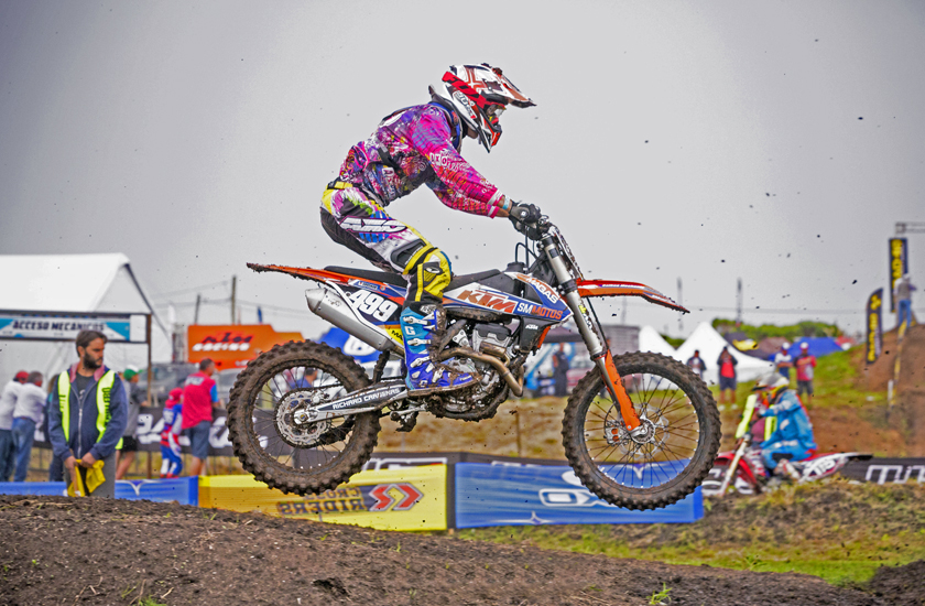 El Caletense Colo Estévez representó a la Ciudad en el Nacional de Motocross de Mar del Plata