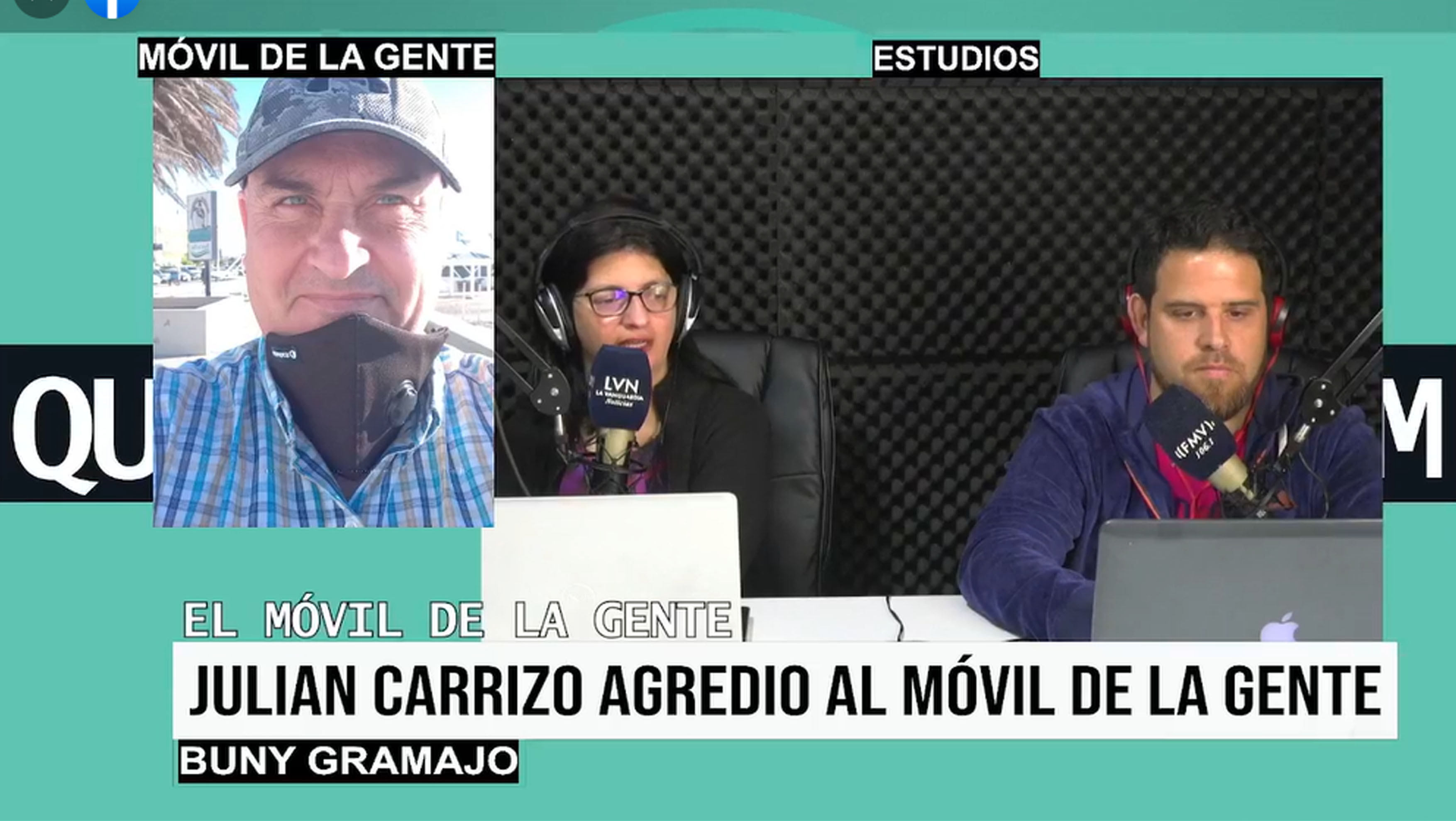 El movilero de La Vanguardia denuncia a Julián Carrizo por agresión